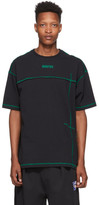 Thumbnail for your product : Li-Ning Black and Green Contrast Stitch T-Shirt