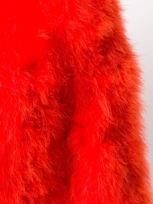 Yves Salomon 3/4 Sleeved Fur Jacket