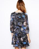 Thumbnail for your product : Warehouse Shadow Floral Skater Dress
