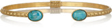 Thumbnail for your product : Hampton Sun Finds + Ela Stone Simone gold-plated turquoise cuff
