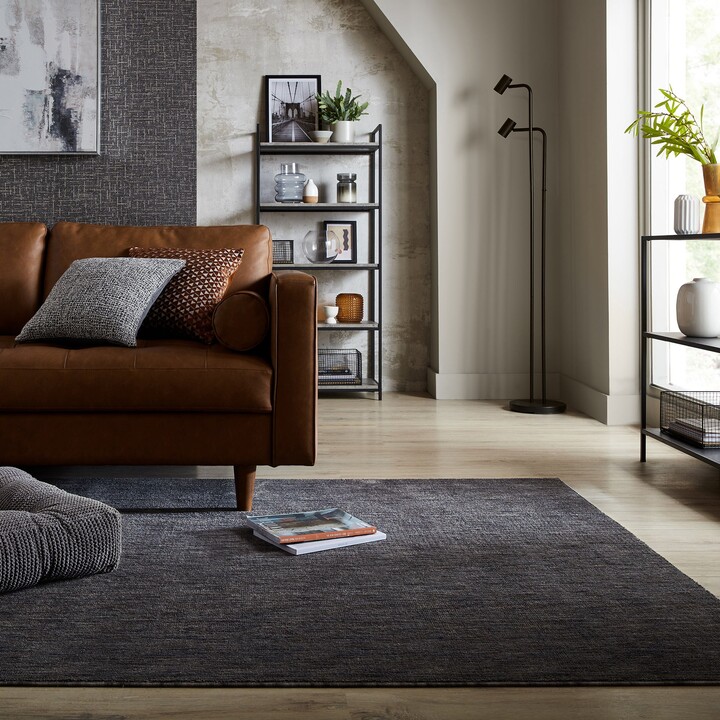 Dunelm Fuse Recycled Rug Charcoal ShopStyle