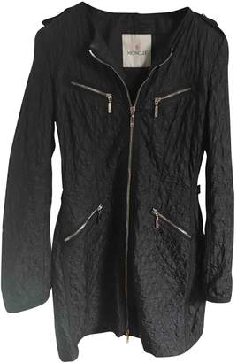 Moncler Black Trench Coat for Women