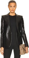 Thumbnail for your product : Saint Laurent Leather Blazer Jacket in Black