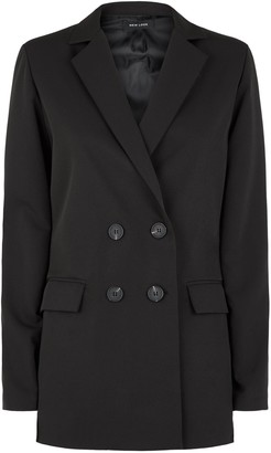 New Look Double Breasted Padded Shoulder Blazer