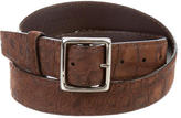 Thumbnail for your product : Kiton Silver-Tone Alligator Belt
