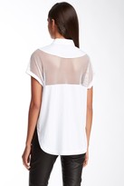 Thumbnail for your product : Robert Rodriguez Cropped Net Blend Shirt