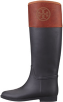 Thumbnail for your product : Tory Burch Diana Rubber Riding Boot, Black/Almond