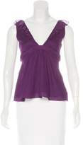 Thumbnail for your product : Vanessa Bruno Ruffle-Trimmed Sleeveless Top