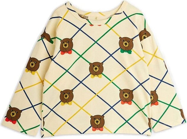 Mini Rodini Bear Check Long Sleeved T-Shirt