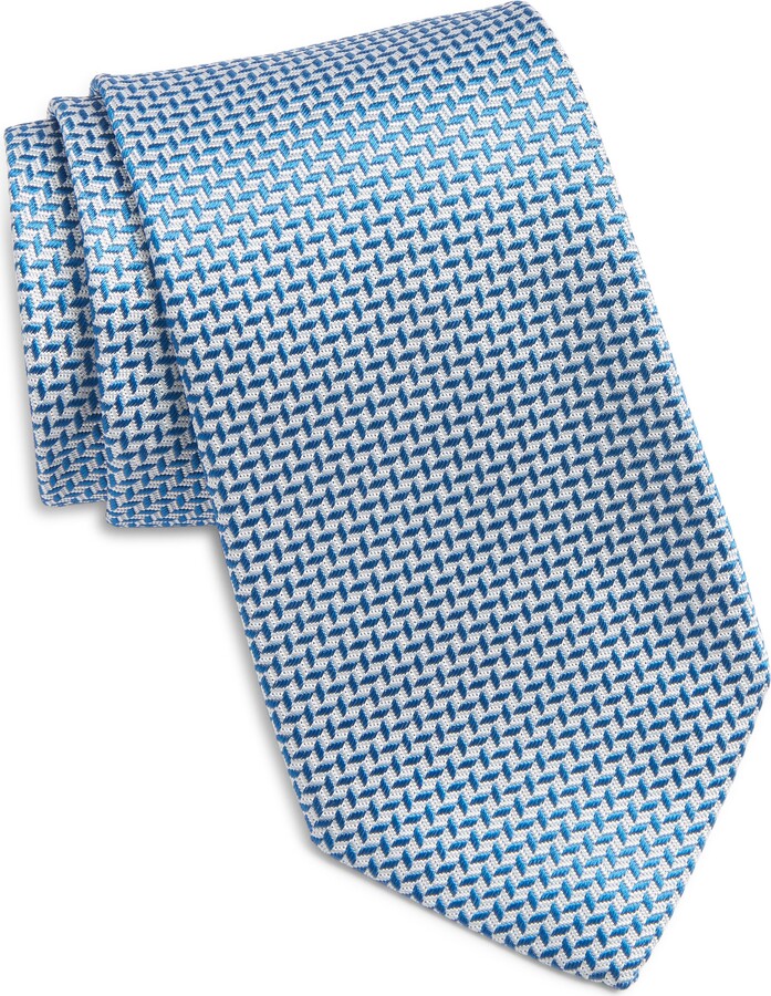 Jack Victor Gervais Chevron Jacquard Silk Tie