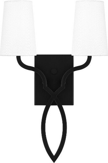 Quoizel O'Hare2-LightMatteBlackWallSconce