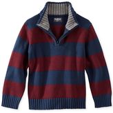 Thumbnail for your product : Osh Kosh Little Boys' Stripe Half-Zip Sweater