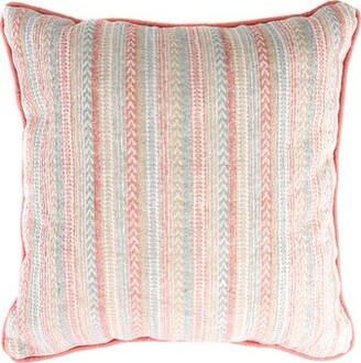 Union Rustic Forand Outdoor / Outdoor Striped Square 18 Throw Pillow Cover  & Insert