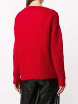 Thumbnail for your product : Mauro Grifoni drop shoulder V-neck sweater