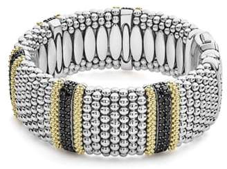 Lagos Diamond Lux Black Diamond Wide Bracelet