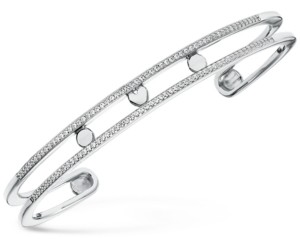 Michael Kors Women's Custom Pave Sterling Silver Nesting Bracelet Jacket