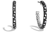 Thumbnail for your product : David Yurman Midnight Mélange Small Hoop Earrings with Diamonds