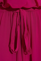 Thumbnail for your product : Badgley Mischka Off-the-shoulder Belted Chiffon Gown