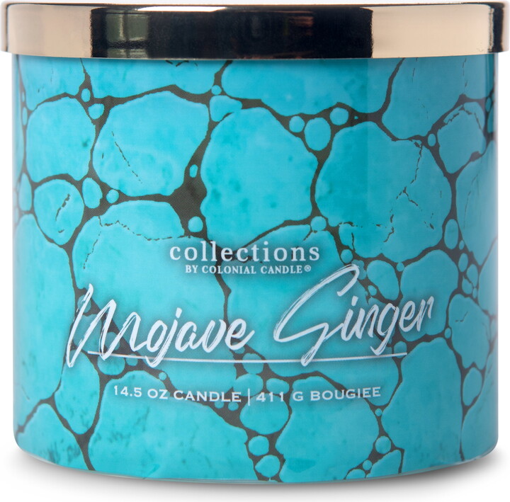 Colonial Candle Mojave Ginger 14.5 oz 3 Wick Candle, Multicolor
