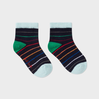 Paul Smith Baby Boys' Multi-Colour 'Dino, Train And Stripe' Sock Set