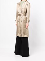 Thumbnail for your product : Saint Laurent Double-Breasted Silk Trench Coat