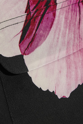 Equipment Slim Signature floral-print silk top