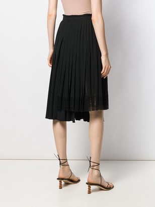Ermanno Scervino Asymmetric Pleated Skirt
