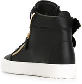 Thumbnail for your product : Giuseppe Zanotti D Giuseppe Zanotti Design - wing detail hi-top sneakers - men - Leather/Metal (Other)/rubber - 41