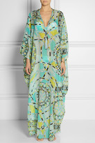 Thumbnail for your product : Emilio Pucci Printed cotton and silk-voile kaftan
