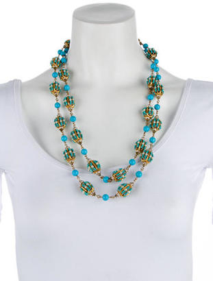 Erickson Beamon Bead, Crystal & Pearl Necklace