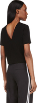 Thumbnail for your product : Alexander Wang T by Black V-Back Suiting Blouse