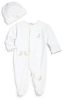 Thumbnail for your product : Kissy Kissy Infant's Two-Piece Pima Cotton Giraffe Hat & Footie Set