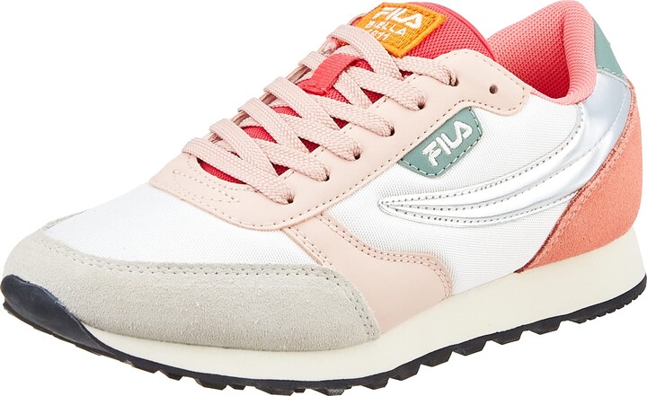 pink fila shoes with pouch