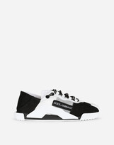 Thumbnail for your product : Dolce & Gabbana Patchwork fabric NS1 slip-on sneakers
