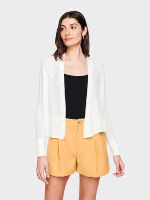 cardigan linen swing cropped warren shopstyle