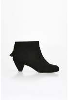 Thumbnail for your product : Evans Extra Wide Fit Black Lace Back Ankle Boots