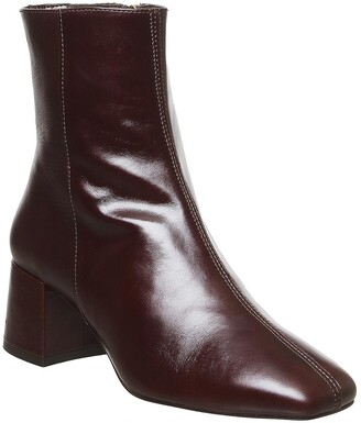 Office Aloof Smart Boots Choc Leather
