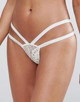 Thumbnail for your product : Glamorous White Lace Thong