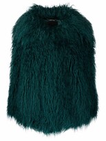 Thumbnail for your product : Alberta Ferretti Single-Breasted Faux-Fur Coat