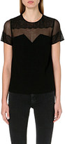 Thumbnail for your product : Sandro Enola short-sleeved woven top