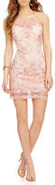 Thumbnail for your product : Teeze Me Floral Sequin Lace Sheath Dress