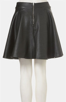 Thumbnail for your product : Topshop 'Andie' Faux Leather Skater Skirt