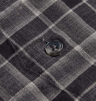 Todd Snyder Button-Down Collar Checked Cotton-Flannel Shirt - Men - Gray
