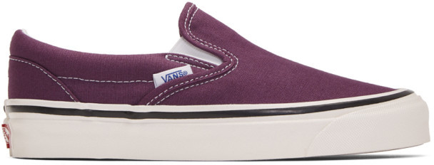 purple slip on sneakers
