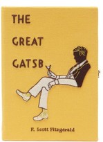 Thumbnail for your product : Olympia Le-Tan The Great Gatsby Embroidered Book Clutch - Yellow Multi