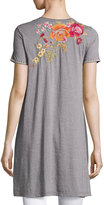 Thumbnail for your product : Johnny Was Karlotta Embroidered Drape Tunic-Length Tee