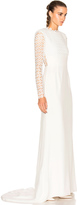 Thumbnail for your product : Self-Portrait Eva Backless Silk Wedding Dress