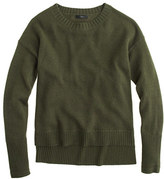 Thumbnail for your product : J.Crew Pre-order Petite high-low crewneck sweater