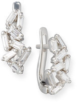 Thumbnail for your product : Suzanne Kalan Fireworks Mini Huggie Earrings in 18k White Gold