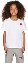 Thumbnail for your product : Comme des Garçons PLAY Kids White Heart Patch T-Shirt